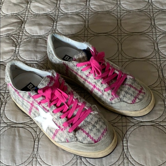 golden goose tweed sneakers